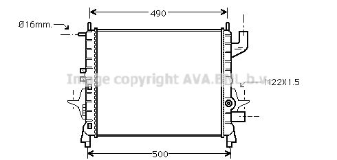 AVA QUALITY COOLING Radiaator,mootorijahutus RTA2262